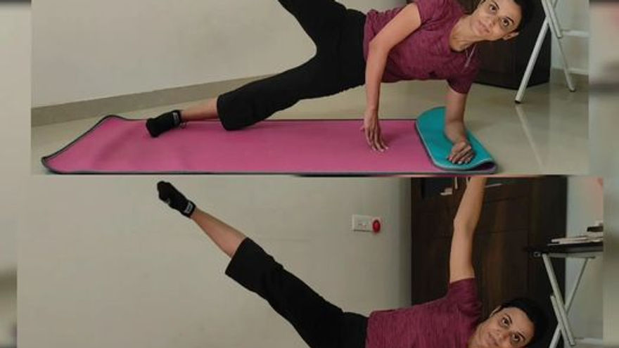 Pointed Plank Side Plank Rotation